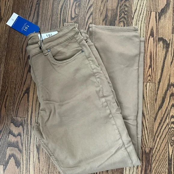 NWT The Perfect Jean Men's Classic Tan Straight Jeans stretch 38 x 34 Tall - Picture 6 of 9